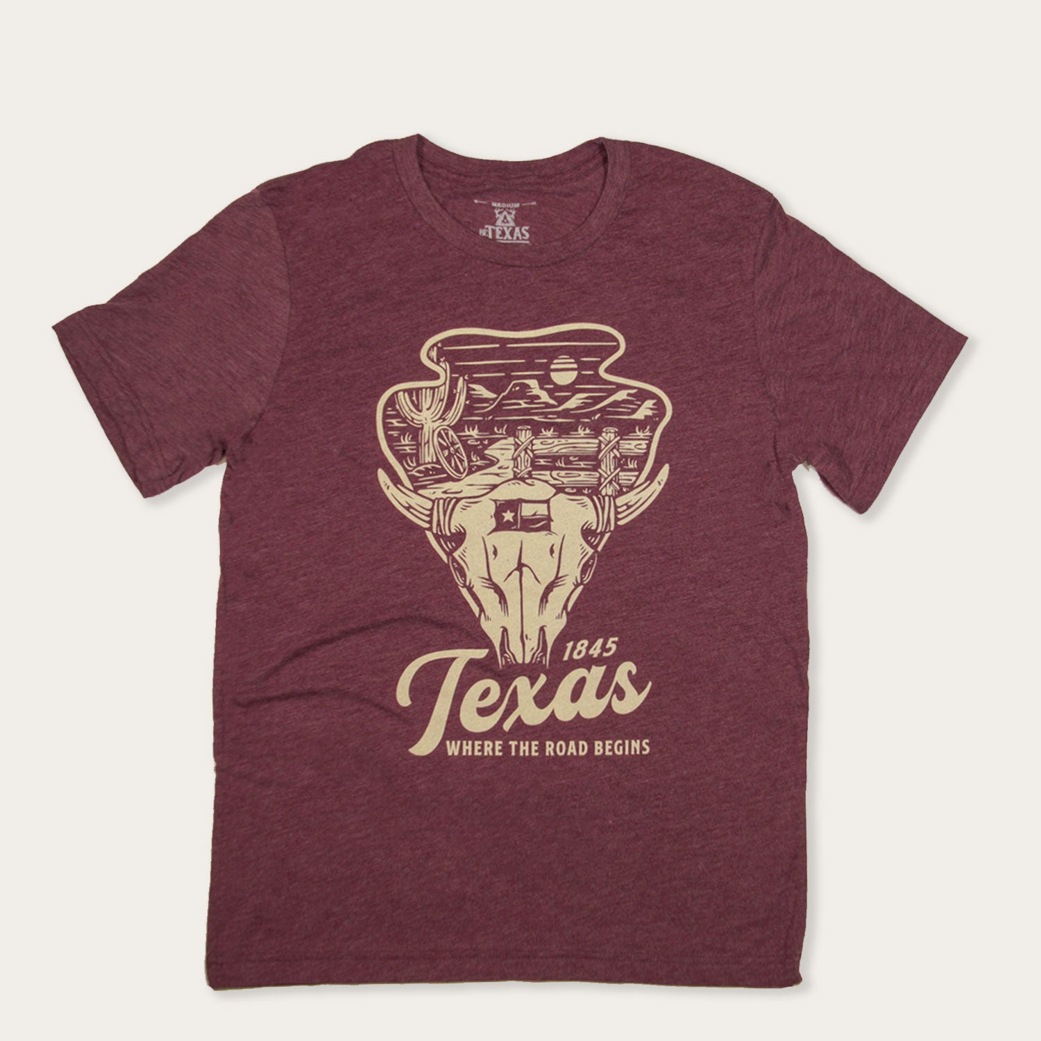 Where The Road Begins Maroon Unisex T-Shirt